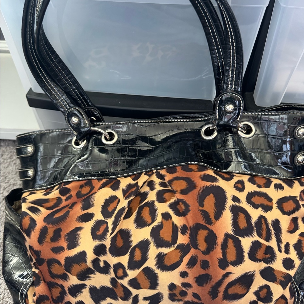 Sienna Ricchi Leopard Print Tote Bag - Picture 2 of 3